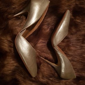 STEVE MADDEN SILVER PEWTER size 10 pump